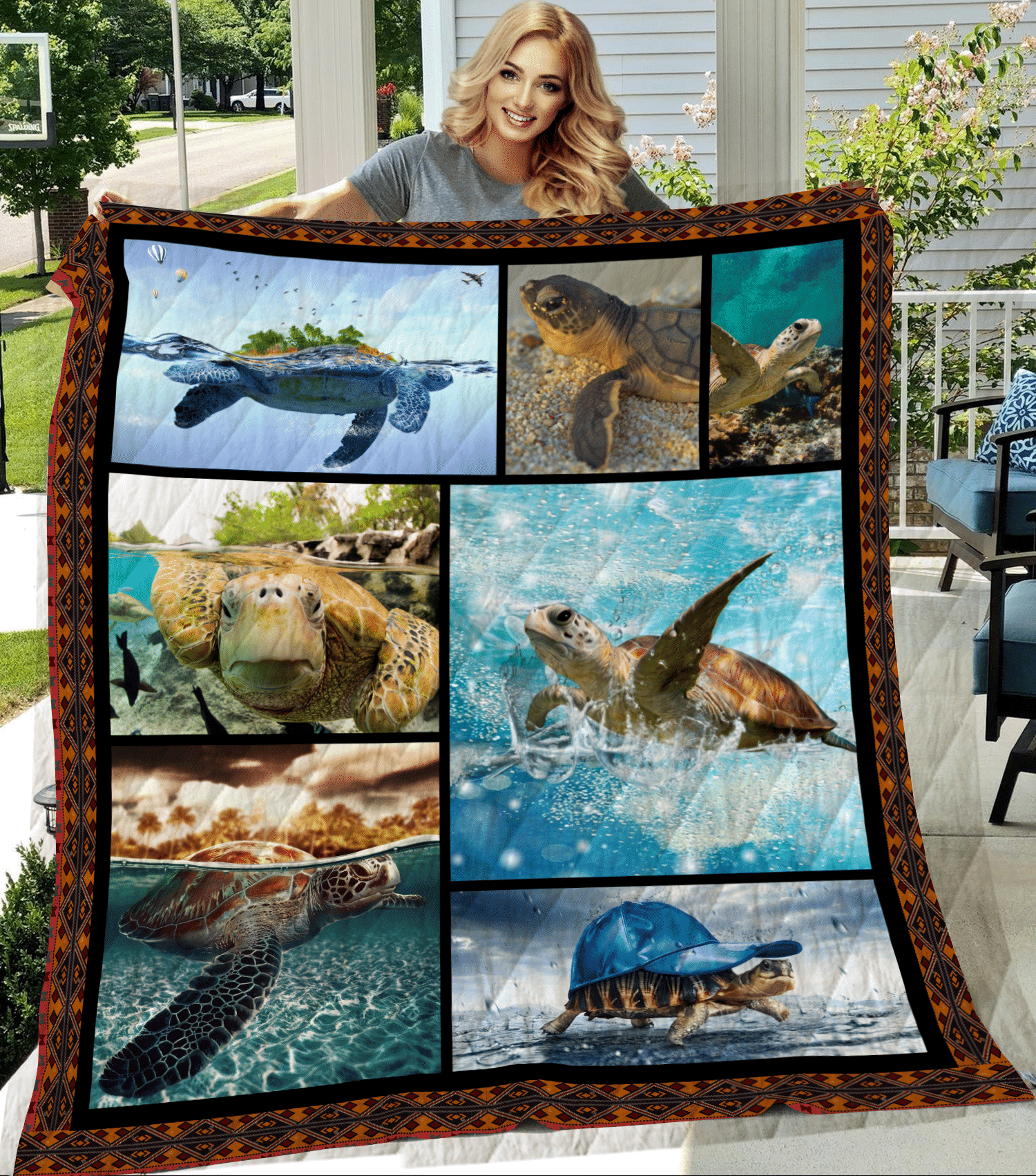 Turtle Quilt Blanket DHC13123974VT