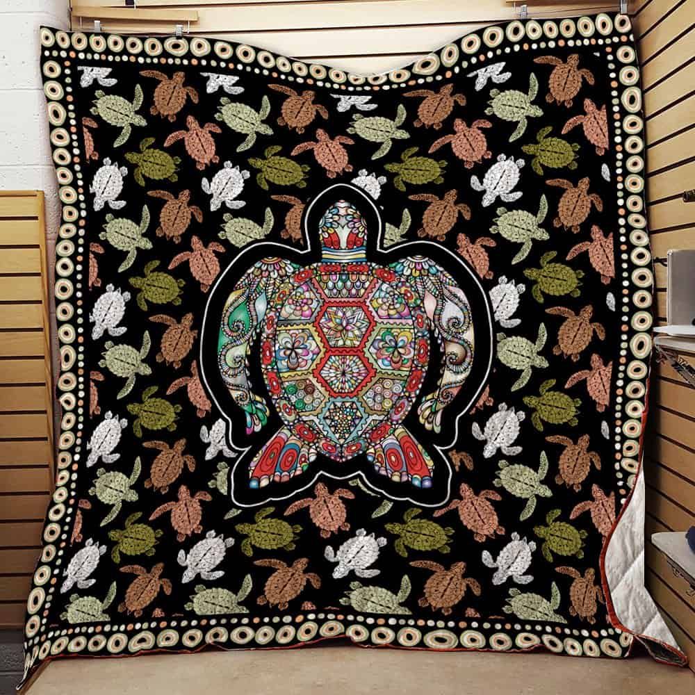 Turtle Quilt Blanket Q2002 09 V2 Dhc1312303Dd