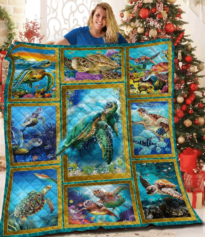 Turtle Save The Turtle Quilt Blanket Dhc04011648Dd