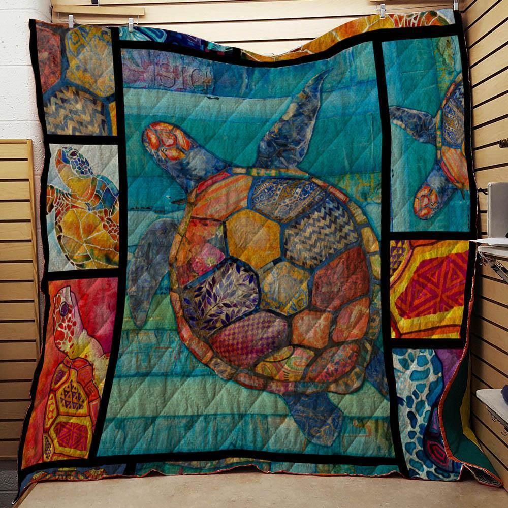 Turtle Say You Wont Let Go Quilt Blanket DHC020120822TD