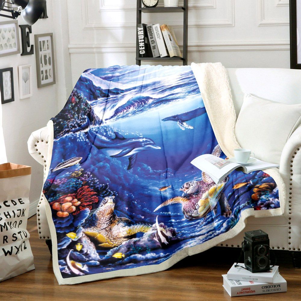 Turtle Sea Sherpa Fleece