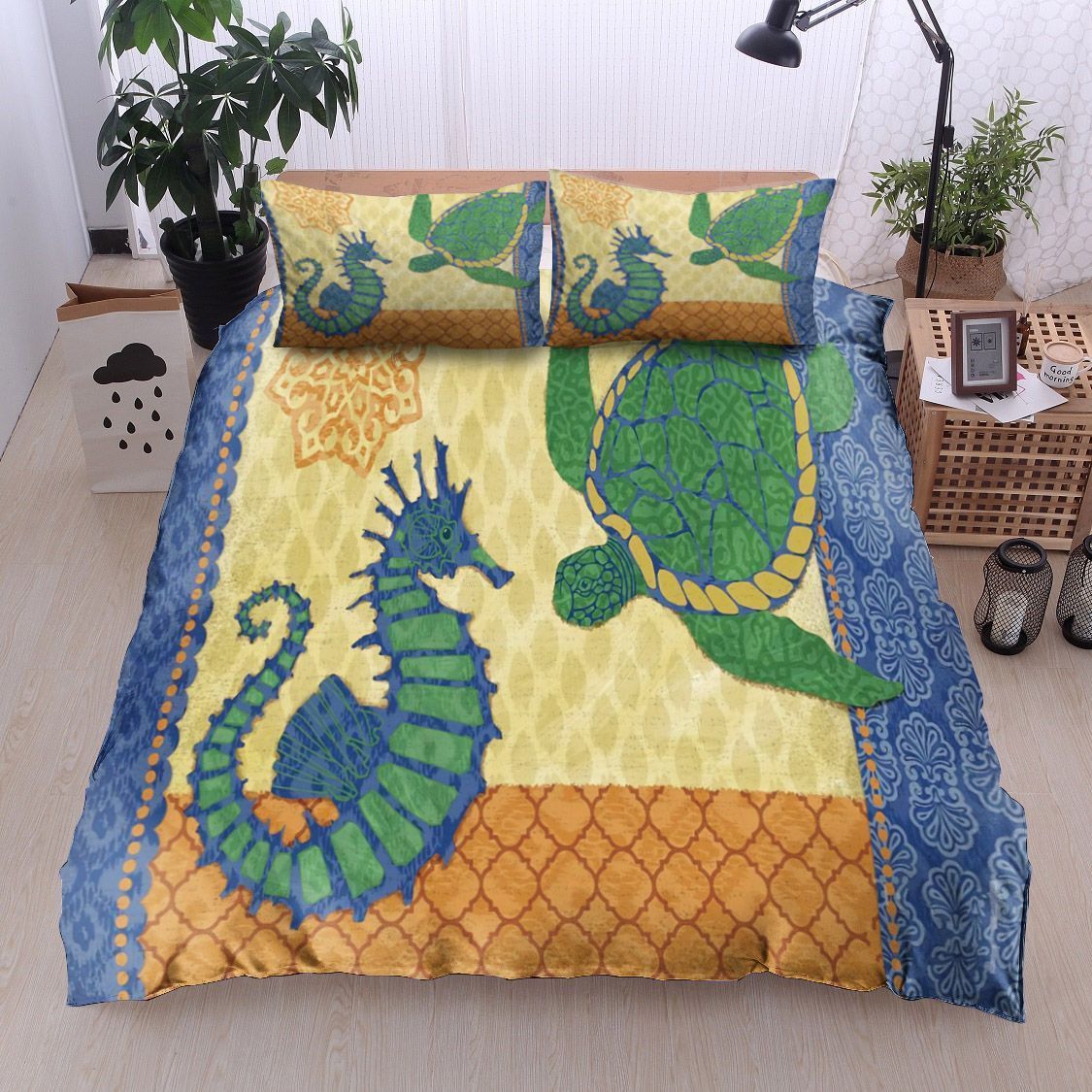 Turtle Seahorse Bedding Set