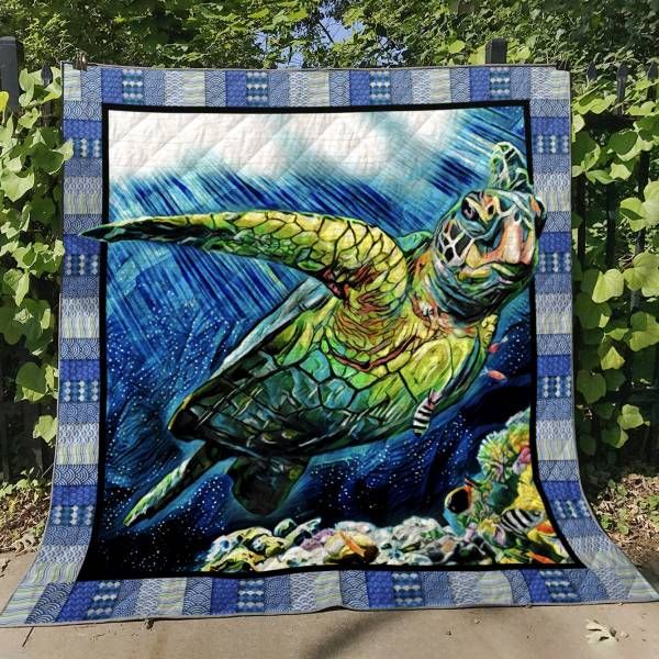 Turtle The Dream Of The Blue Turtles Quilt Blanket DHC0201201073TD