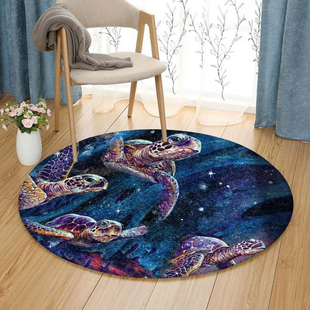 Turtle Round Carpet