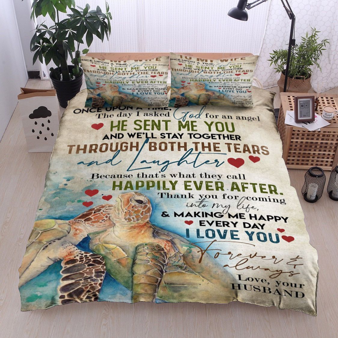Turtle To My Wife Bedding Set