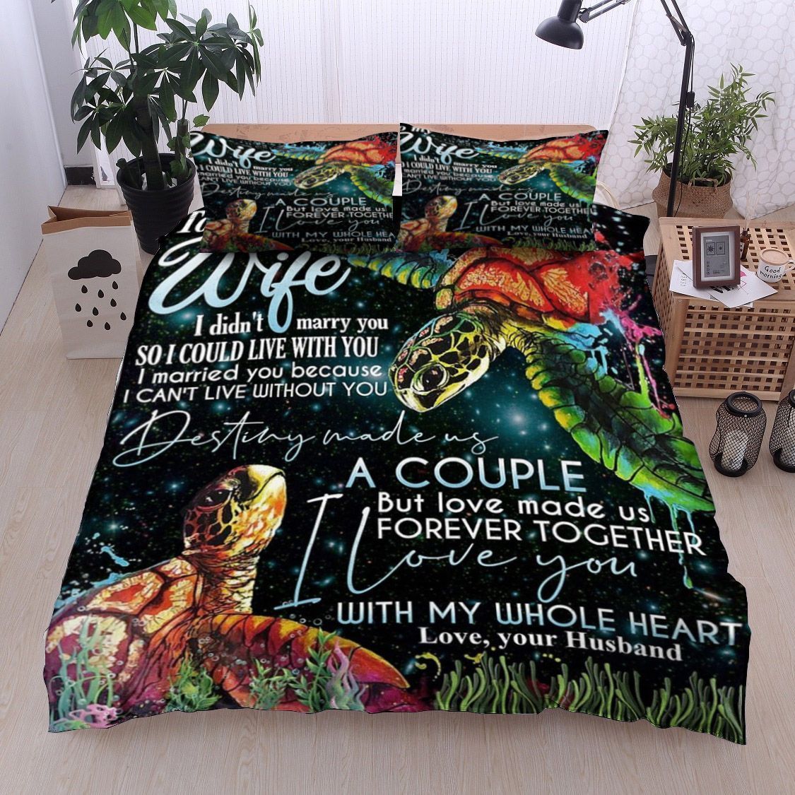 Turtle To My Wife Bedding Set