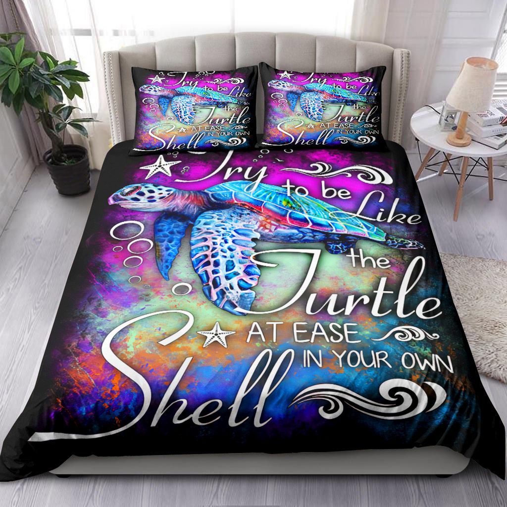 Turtle Try To Be Like Bedding Set