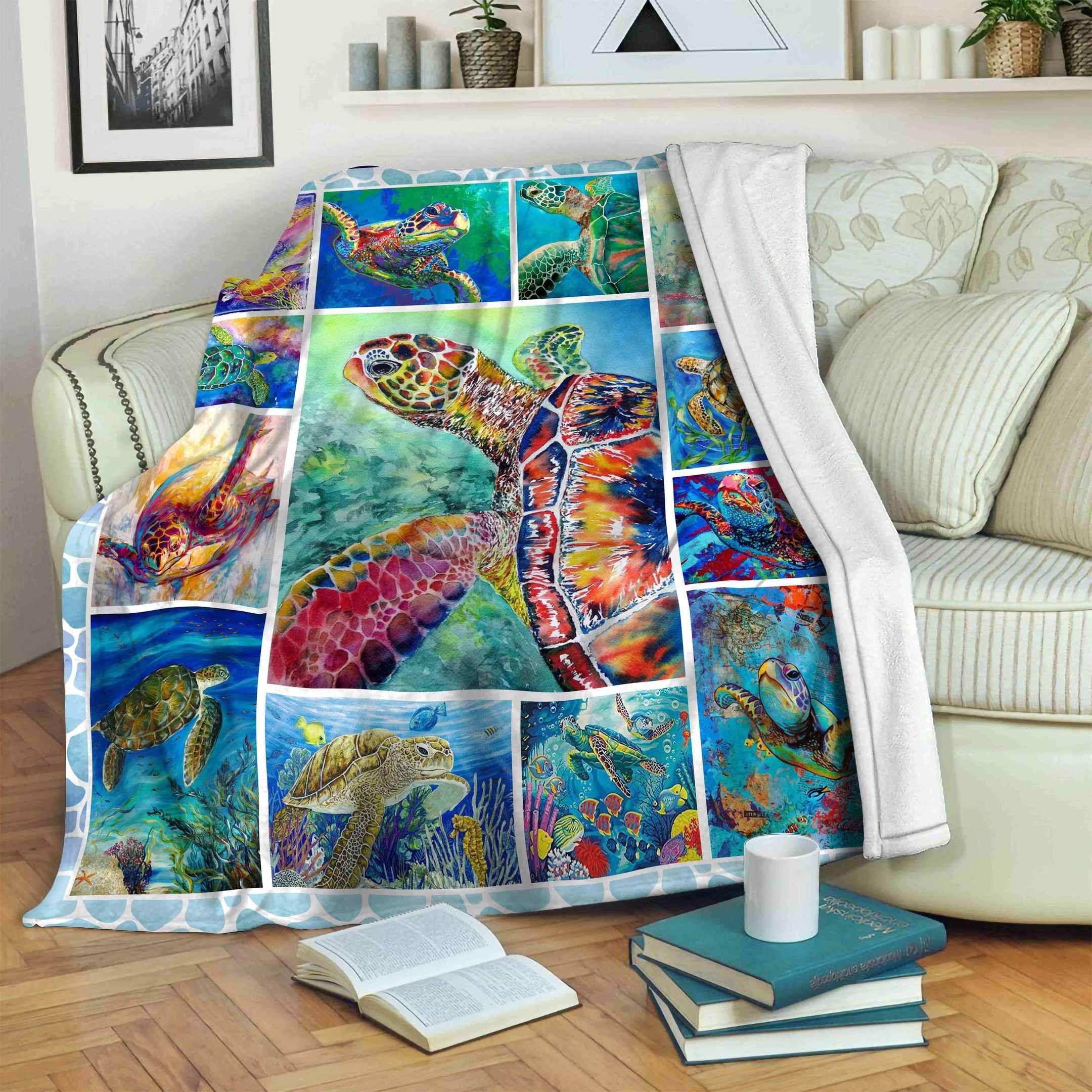 Turtle Fleece Blanket