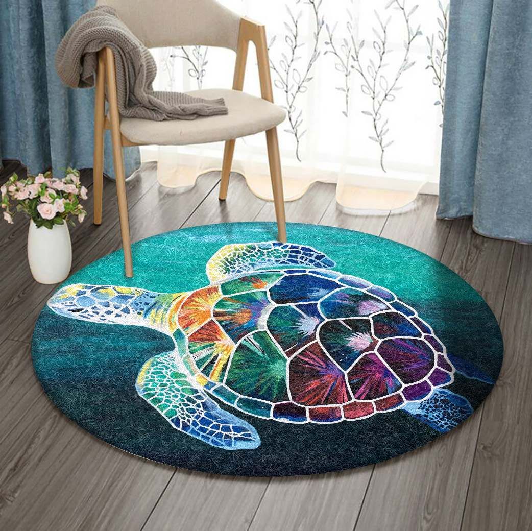 Turtle Round Carpet