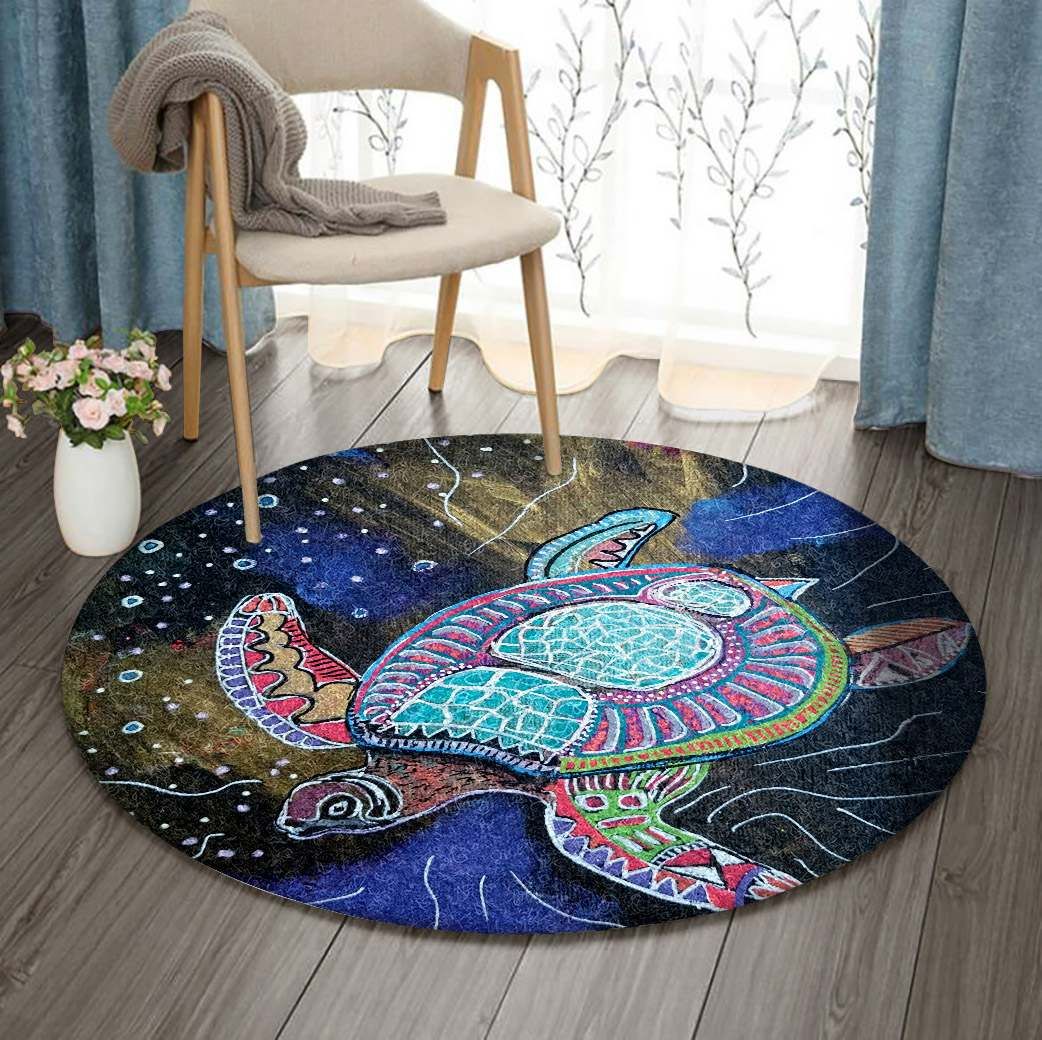 Turtle Round Carpet