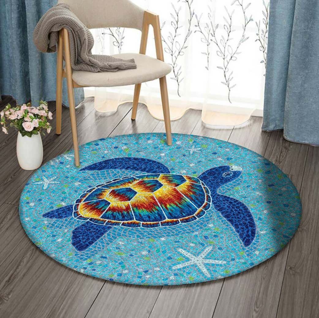 Turtle Round Carpet