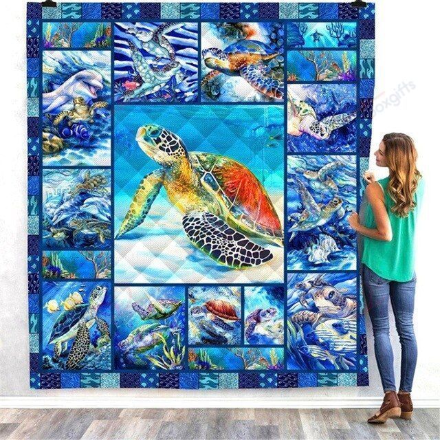 Turtle Wonderful Ocean NC1809854CL Quilt Blanket
