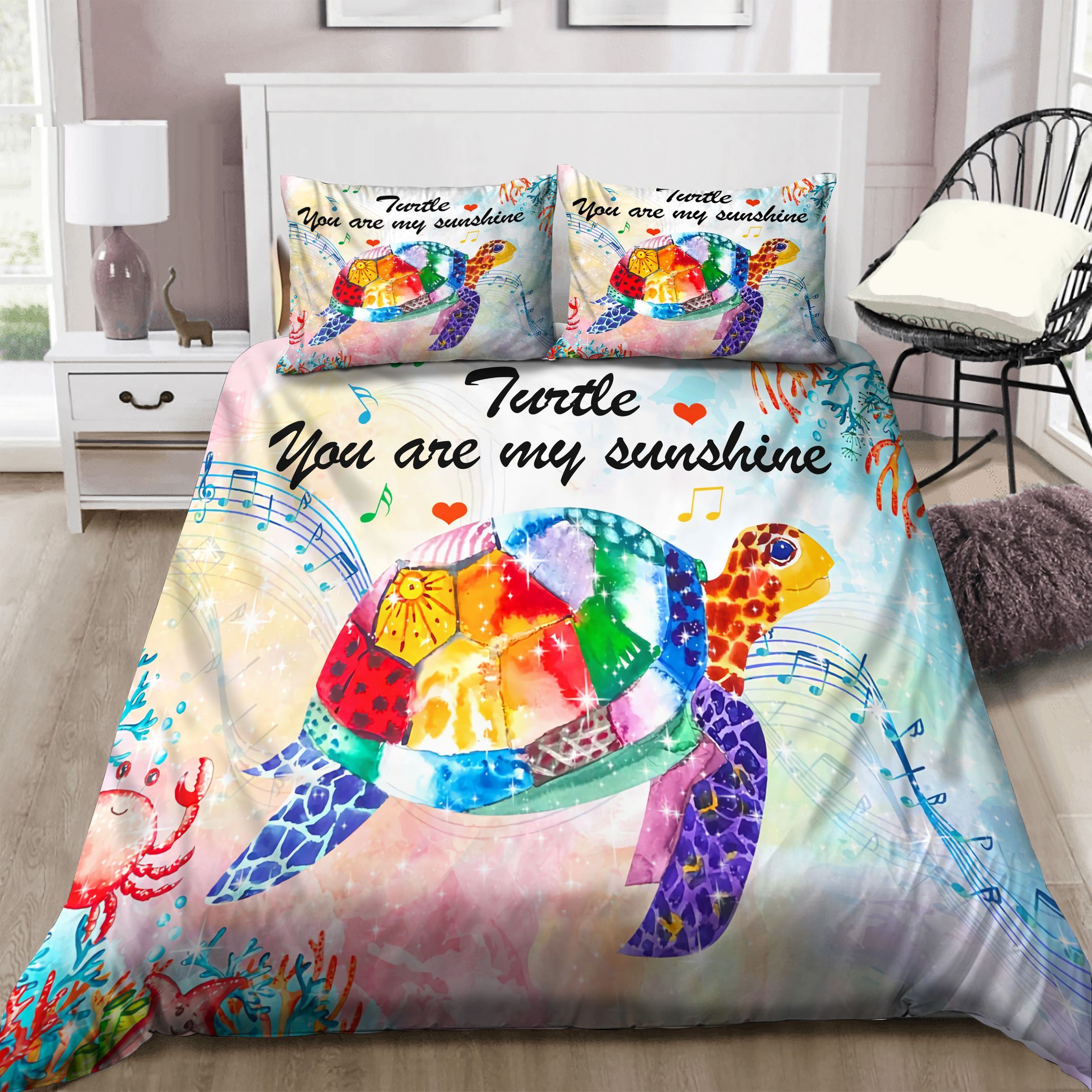 Turtle You Are My Sunshine Bedding Set