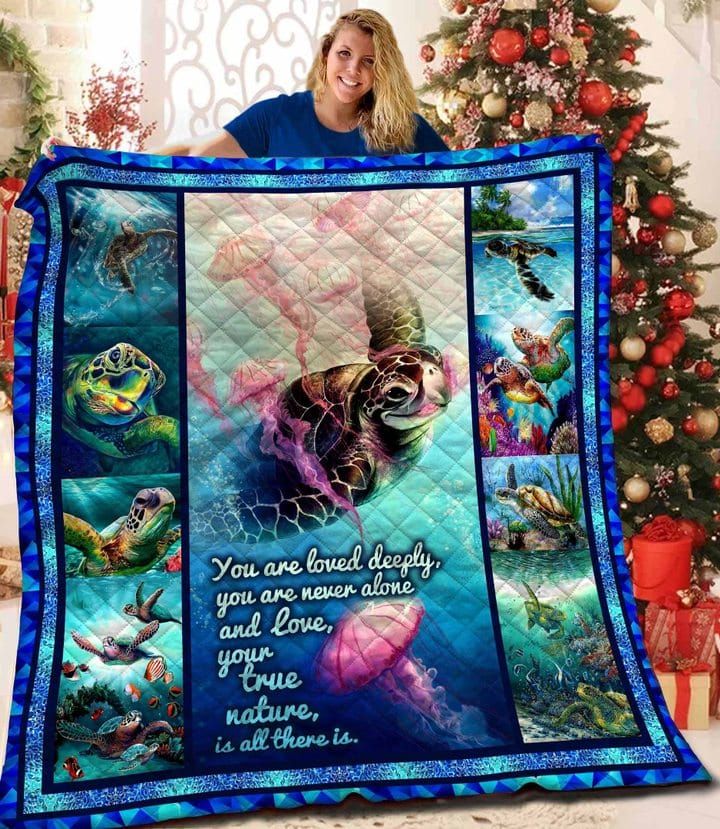 Turtle Your True Nature Quilt Blanket Dhc04011639Dd