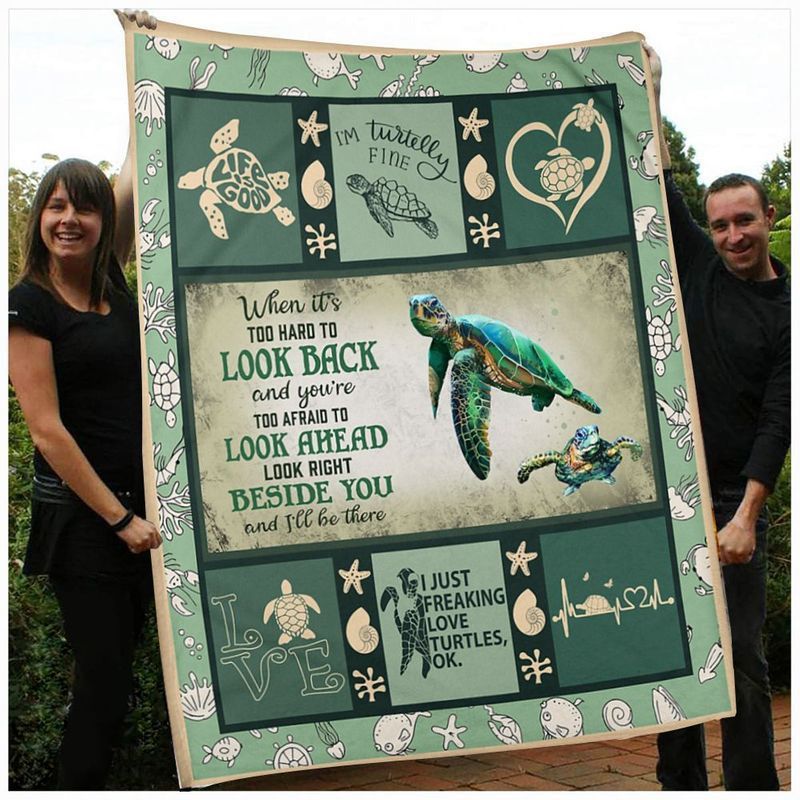 Turtles Sherpa Fleece Blanket