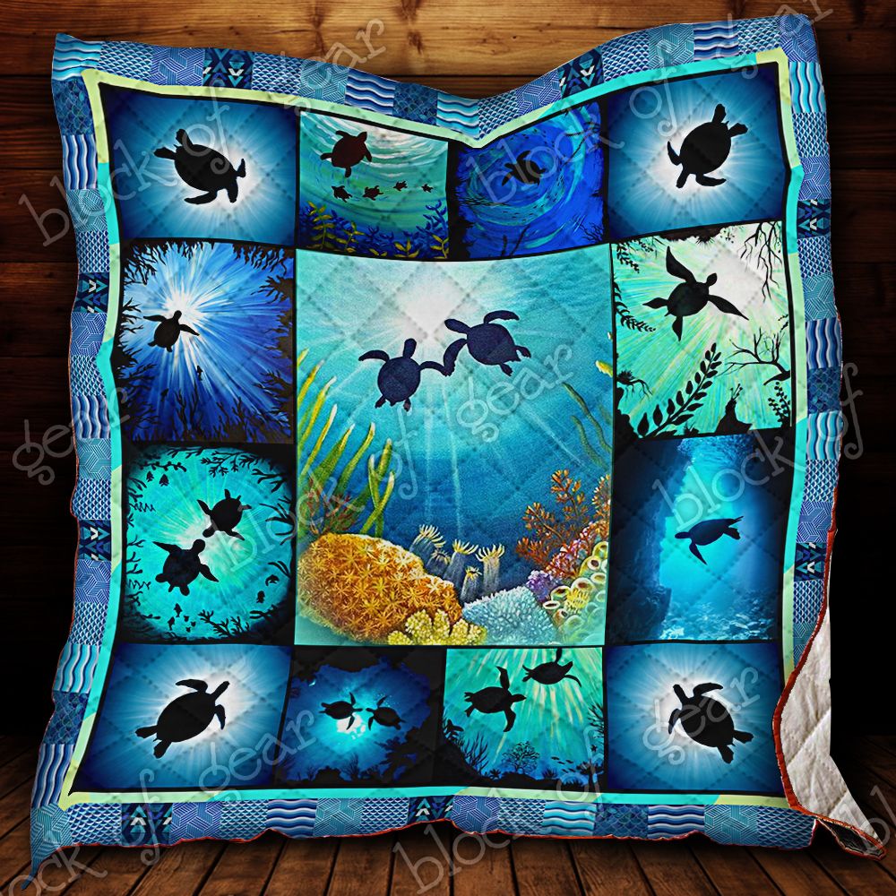Turtles In The Ocean Quilt Ct04 Dhc11122451Dd