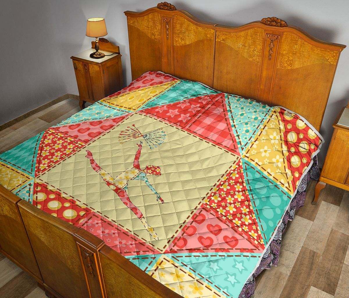 TWILING FLOWER PATTERN QUILT DHC281110956DD