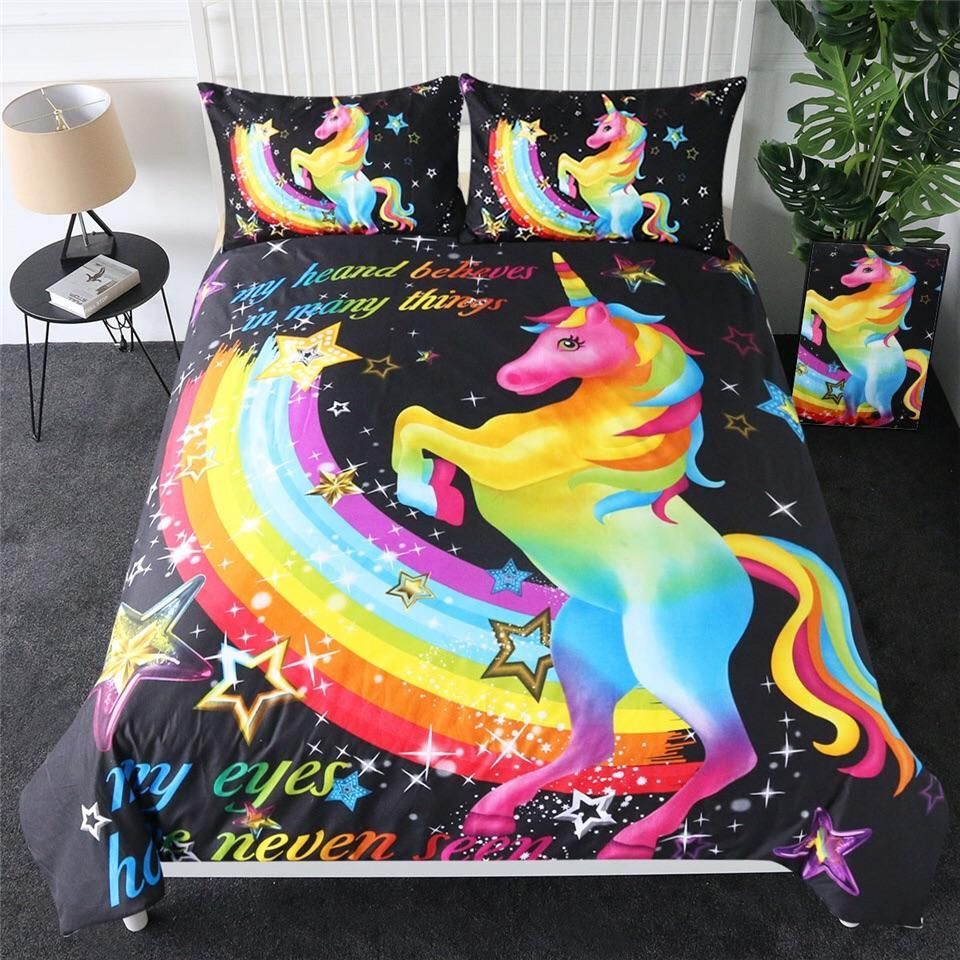 Twinkling Stars Unicorn Bedding Set