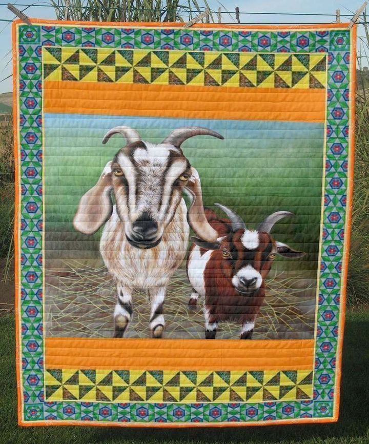 Two Amazing Goats MMC0311209 Quilt Blanket