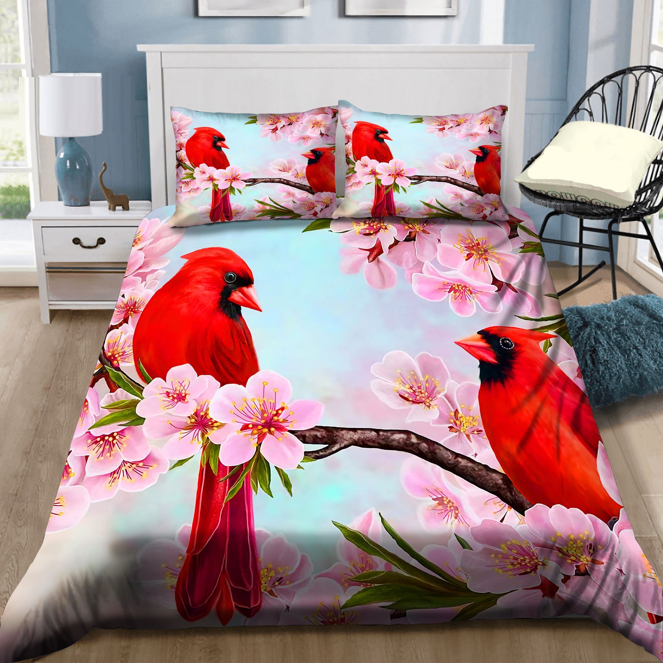 Two Cute Hummingbirds Bedding Set