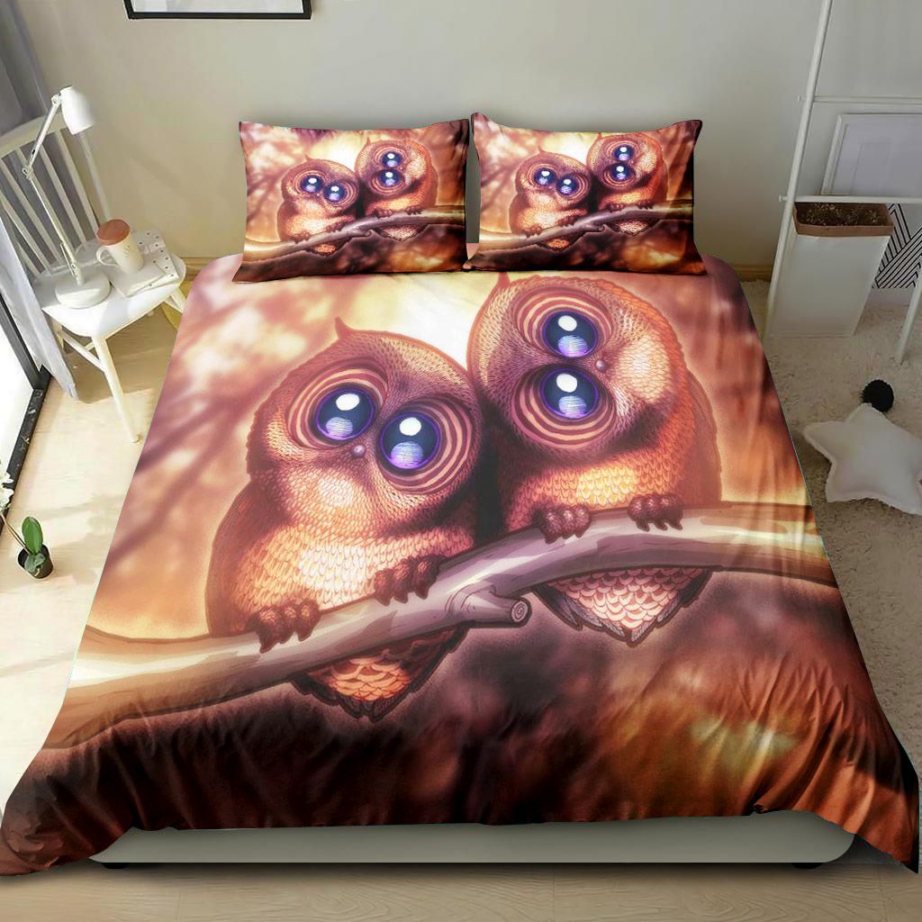 Two Cute Owl Bedding Set