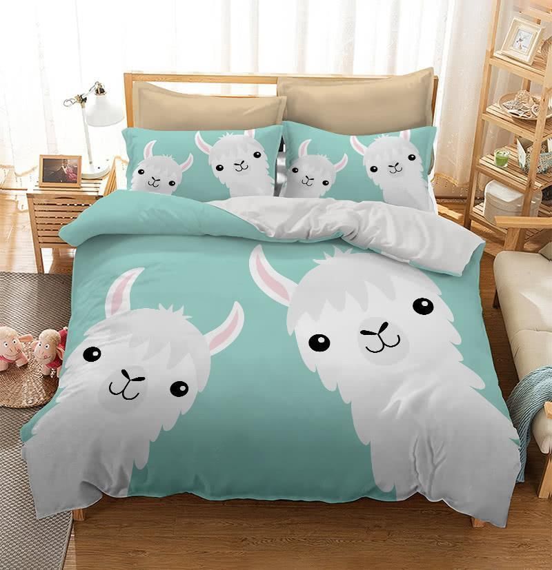 Two Llama Alpaca Bedding Set