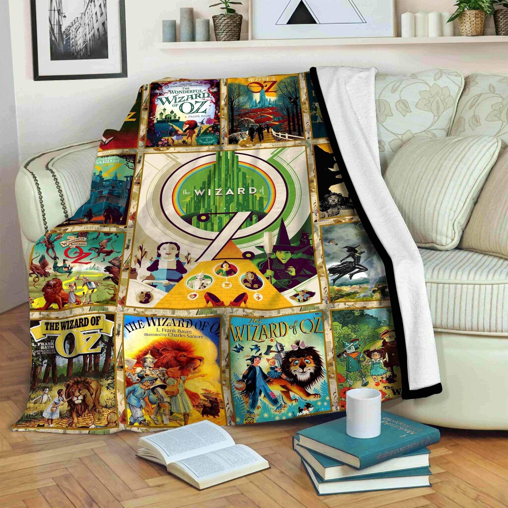 TWOO Sherpa Fleece Blanket Sleepy