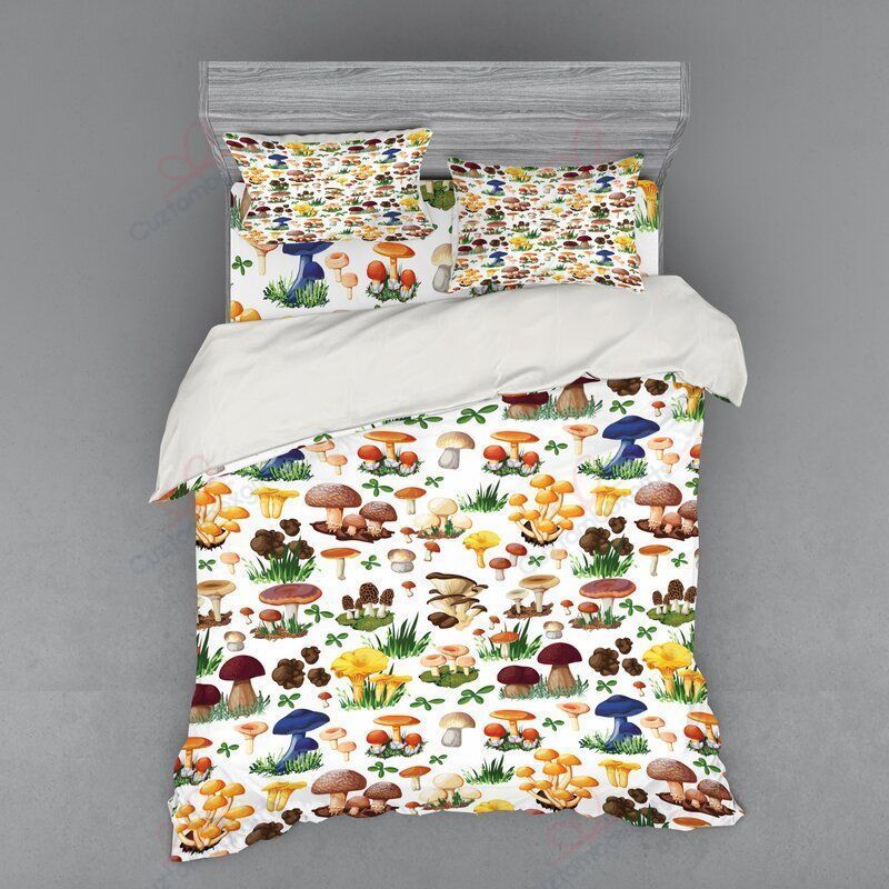 Types Of Mushrooms Bedding Set