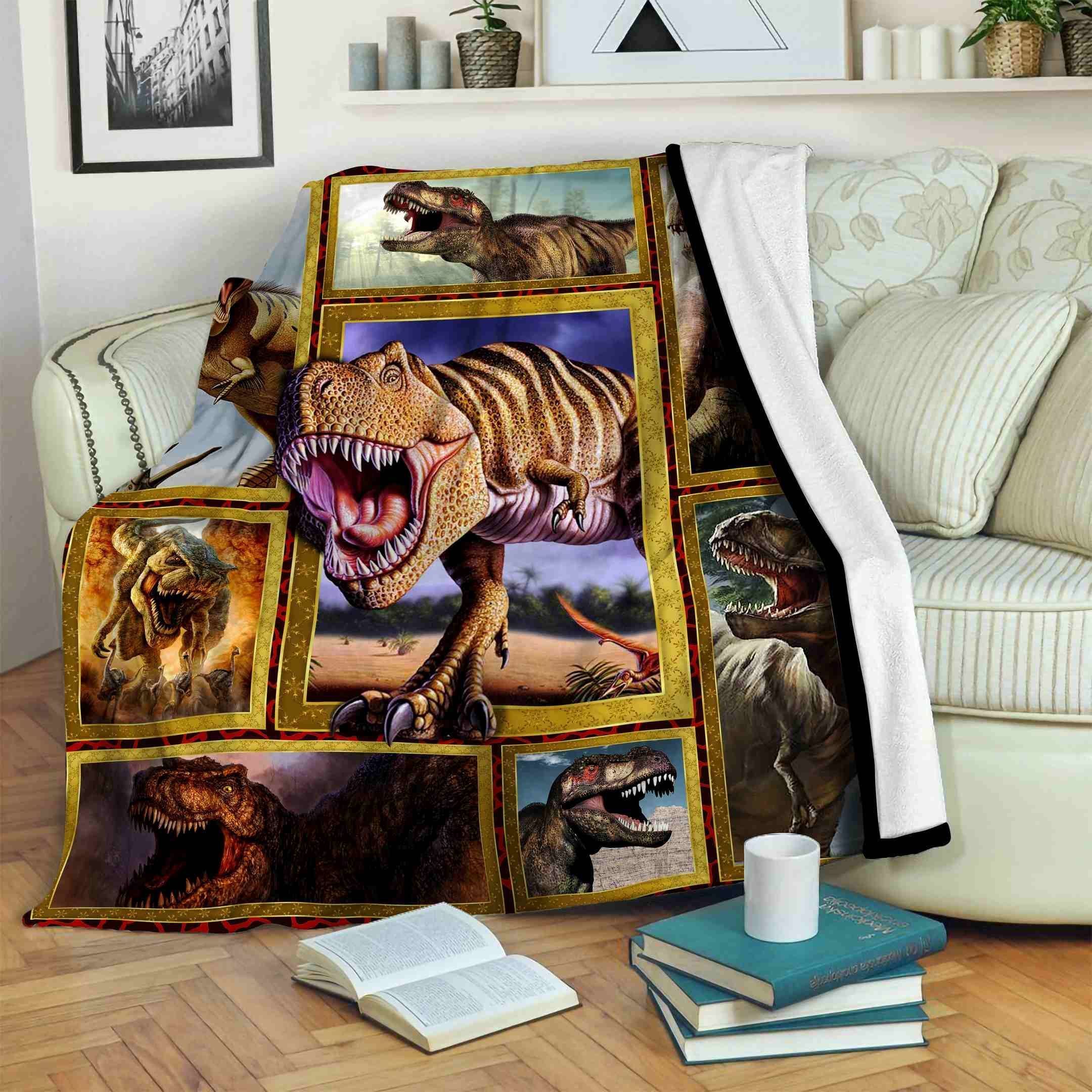 Tyrannosaurus Fleece Blanket