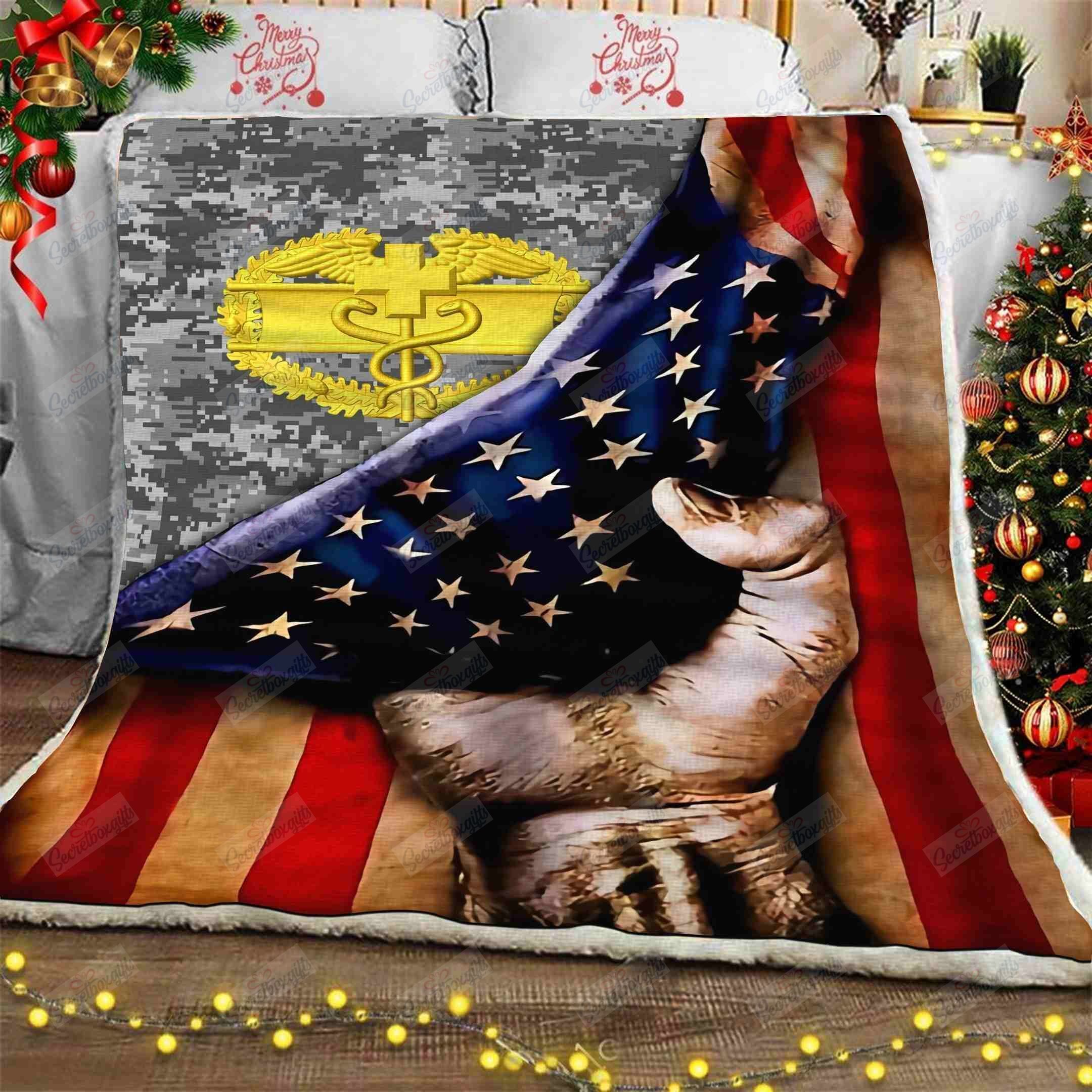 U.S Army Combat Medic Fleece Blanket