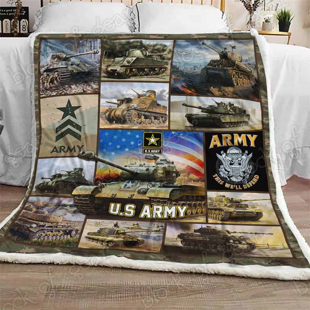 U.S. Army Tanks Fleece Blanket