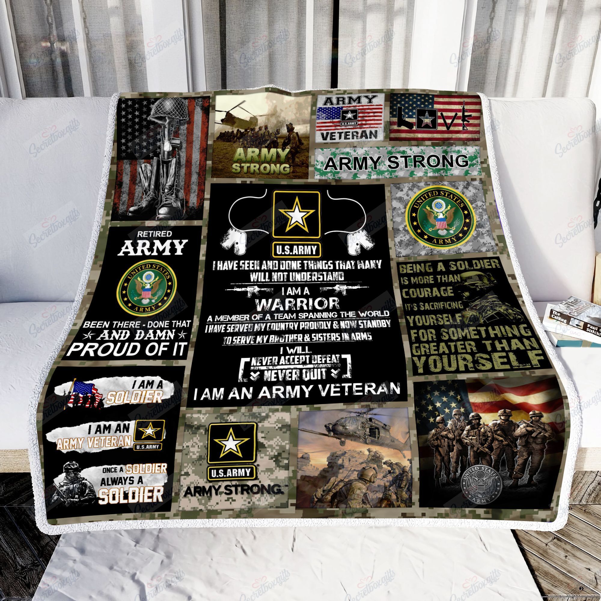 U.S. Army Veteran Fleece Blanket