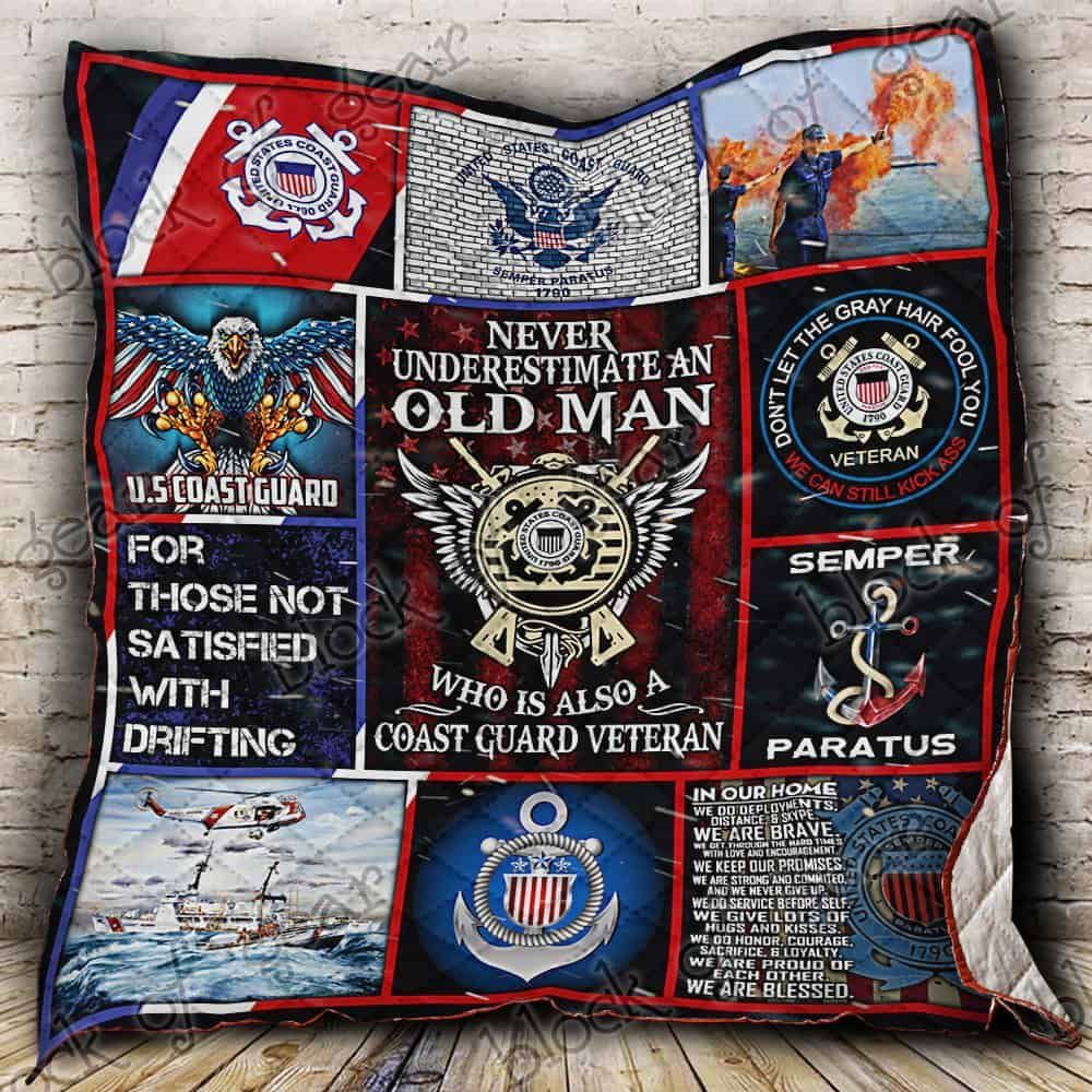 U.S. Coast Guard Veteran GS-CL-NT3010 Quilt Blanket