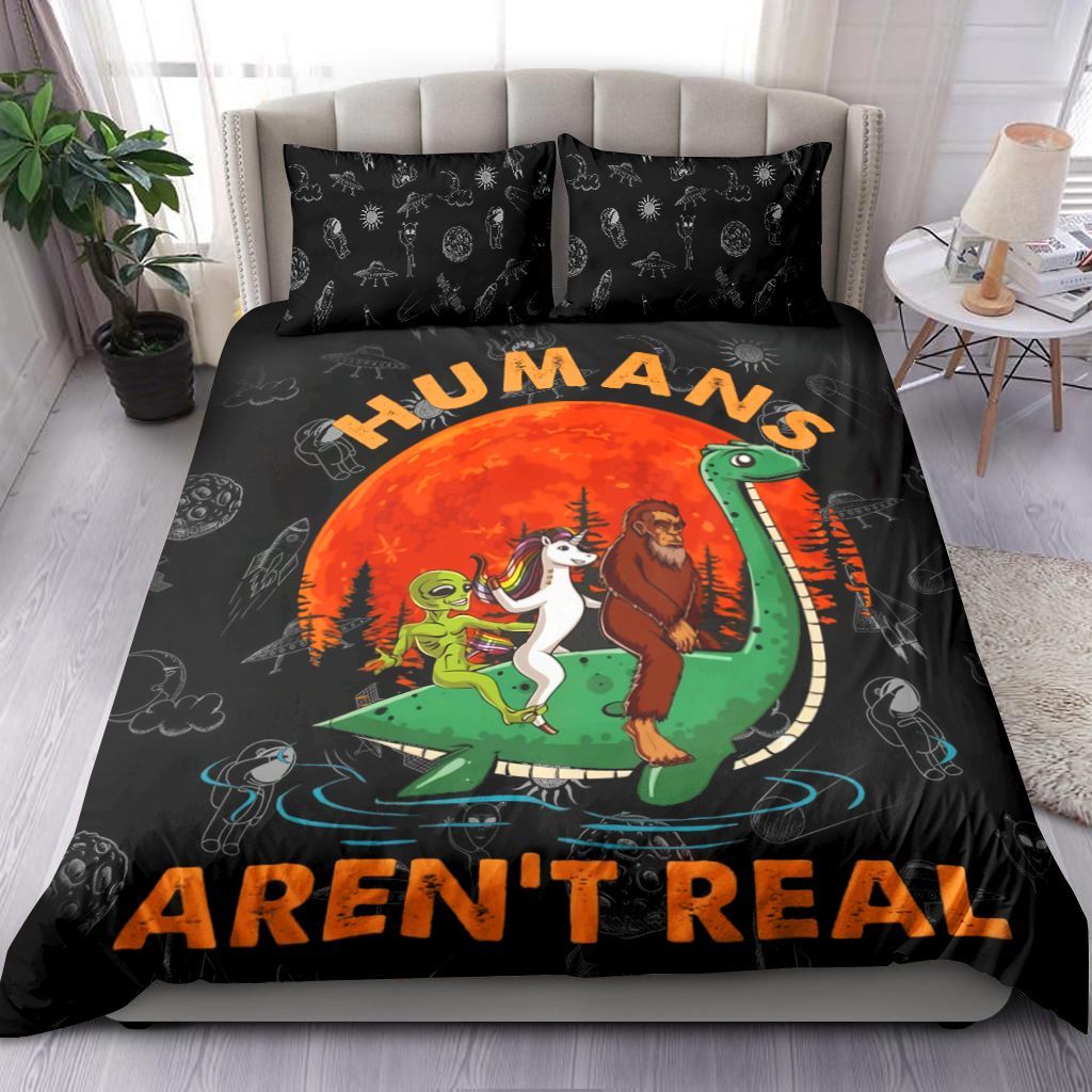 Ufo Humans Are Not Real Bedding Set