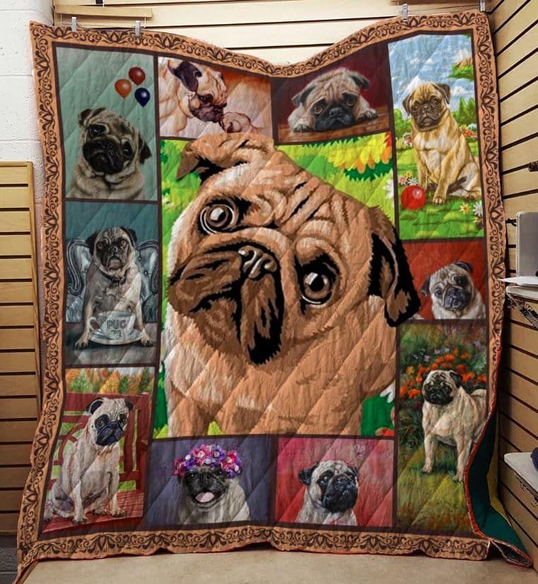 Ug Fool The Pug Quilt Blanket DHC0201201069TD