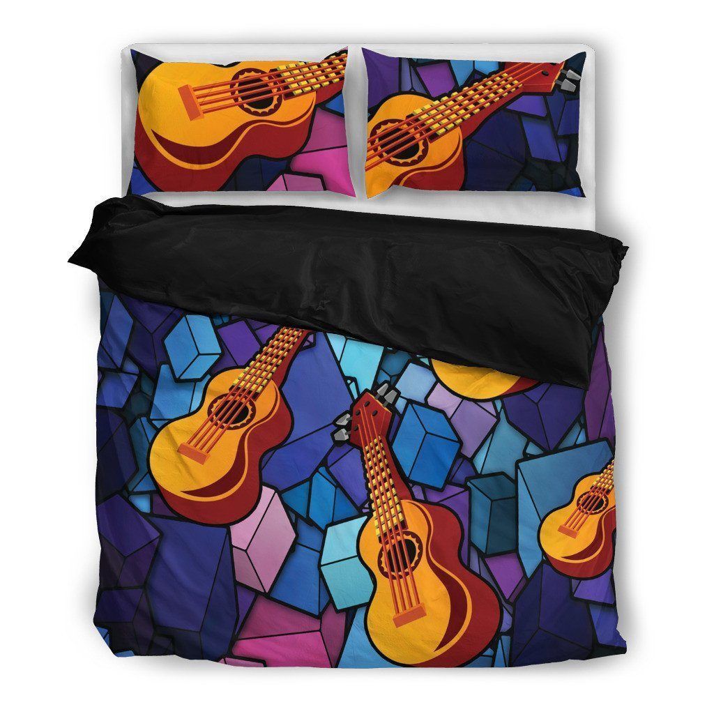 Ukelele Music Themed Bedding Set