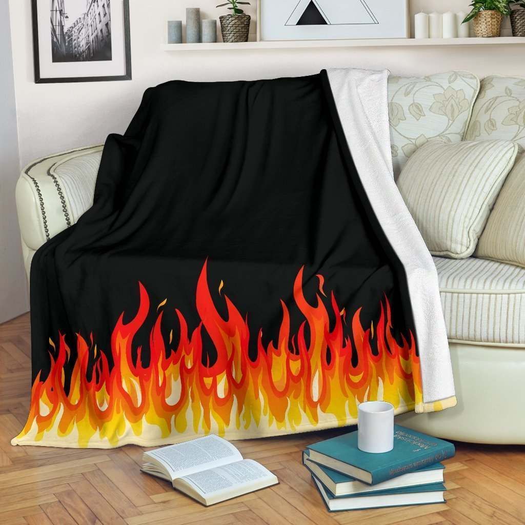 Ultra Plush Flame Bandana Sherpa Fleece Blanket