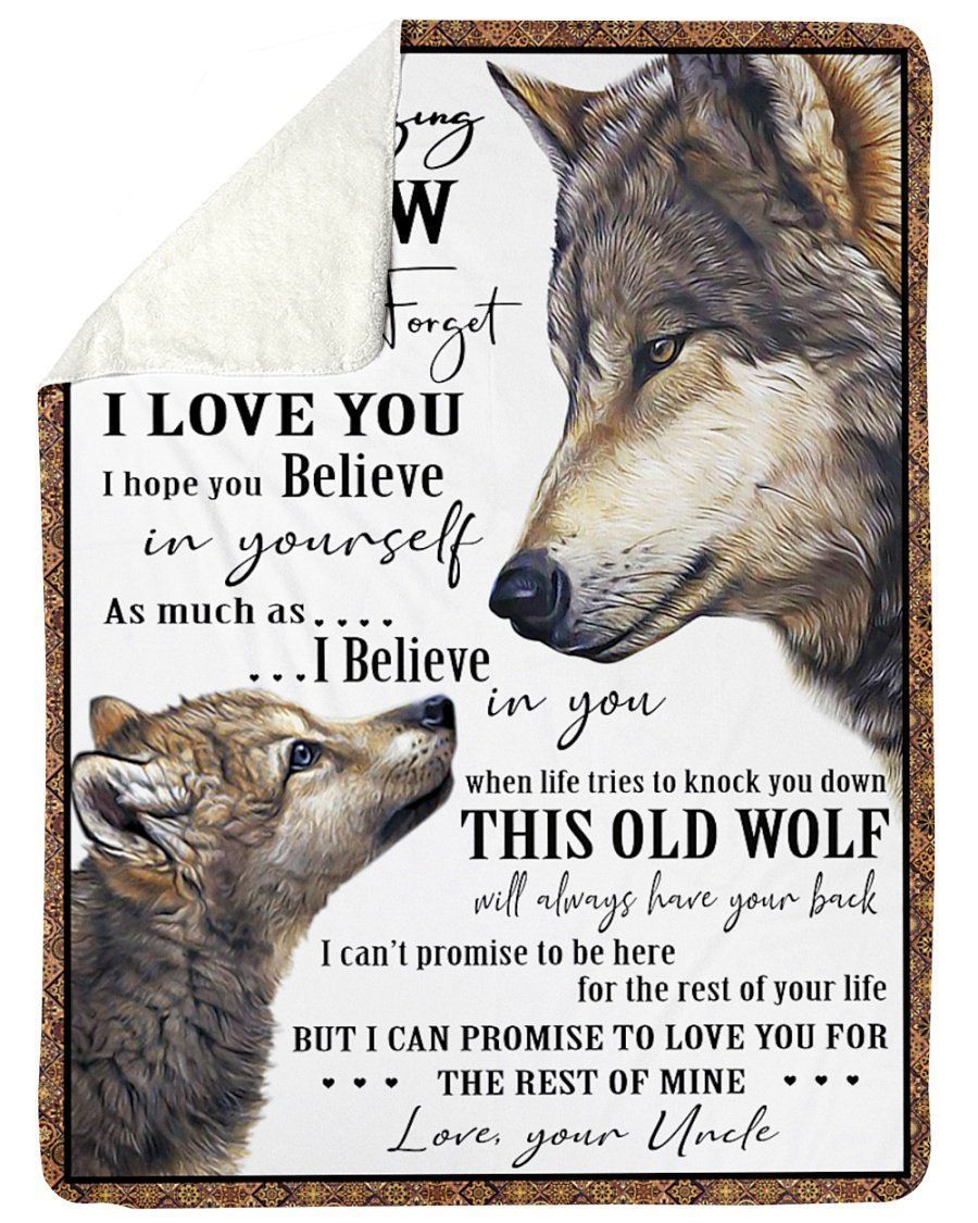 Uncle Gift To Amazing Nephew Never Forget How Much I Love You Fleece Blanket Fleece Blanket