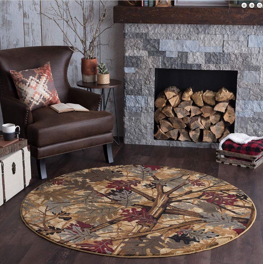 Under The Oaks Round Carpet