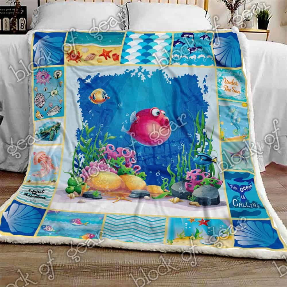 Under the sea Fleece Blanket