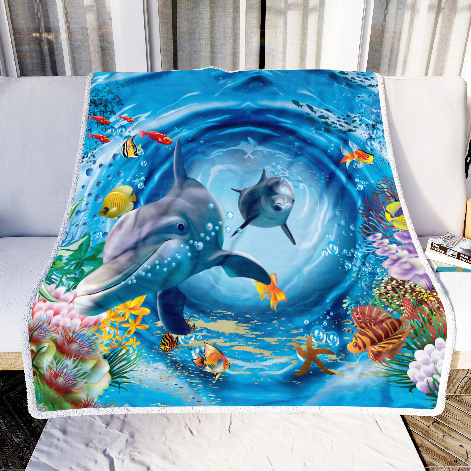 Under Water World Fleece Blanket