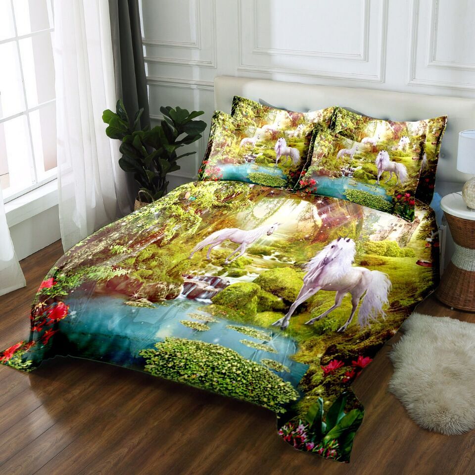 Unicorn 3D Bedding Set