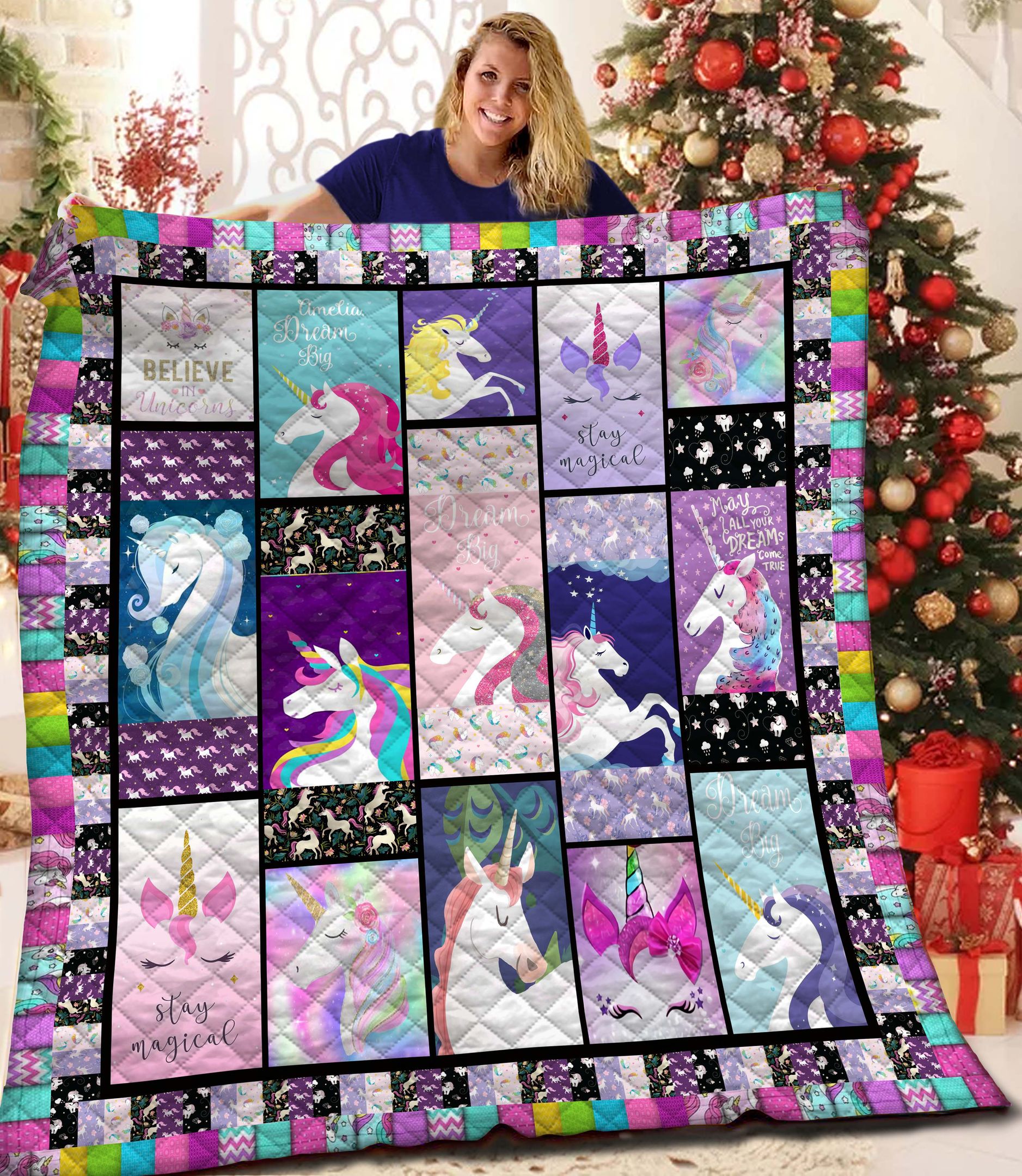 Unicorn BBB151082 Quilt Blanket
