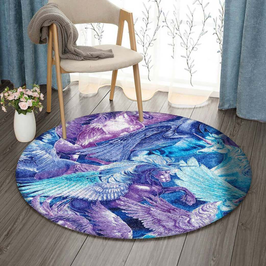 Unicorn Round Carpet