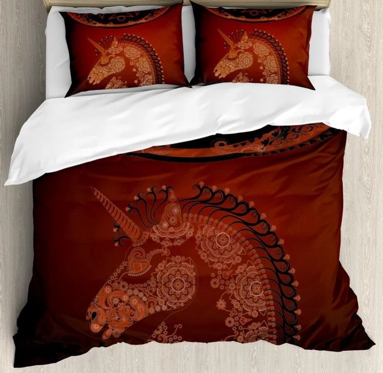 Unicorn Brown Bedding Set