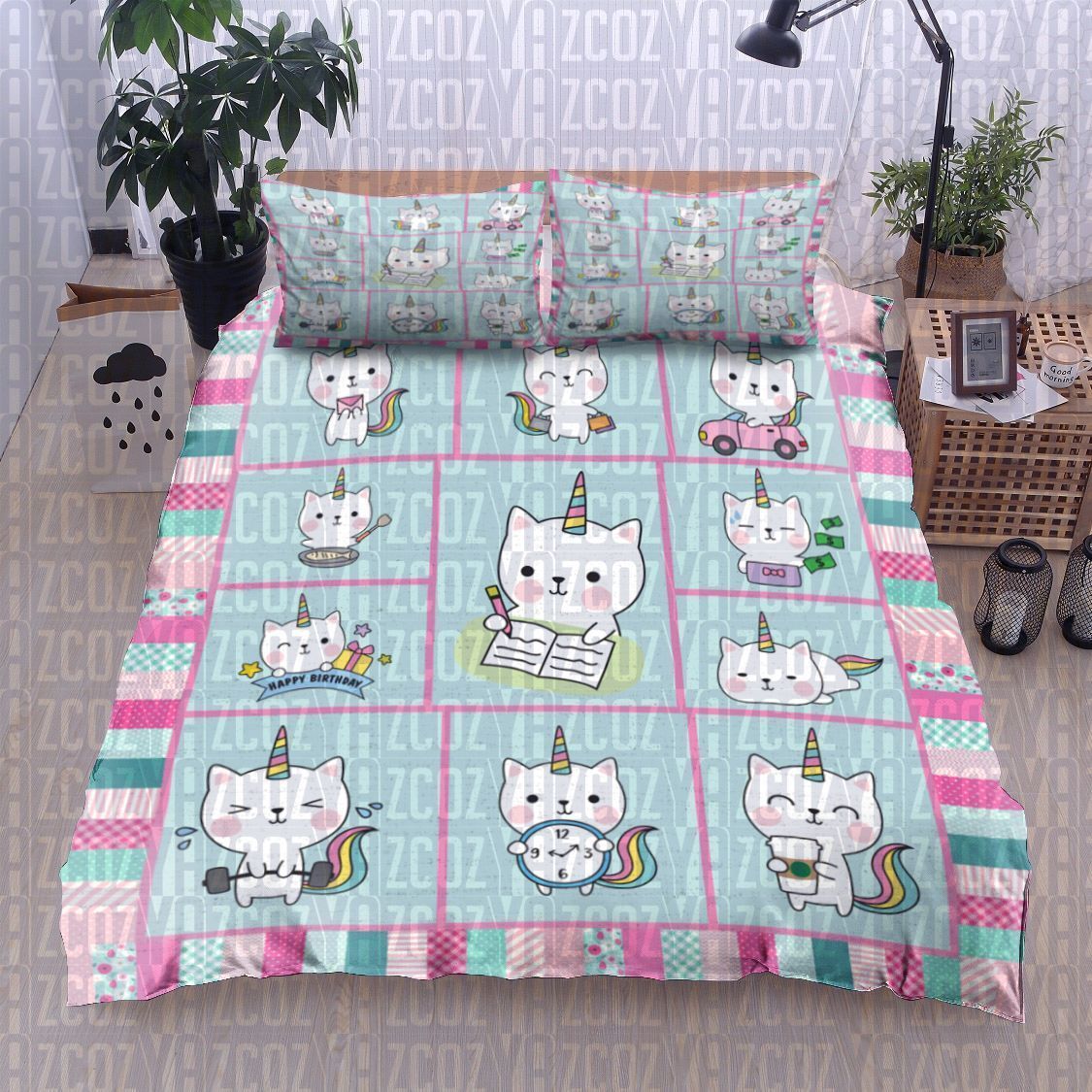 Unicorn Cat Bedding Set