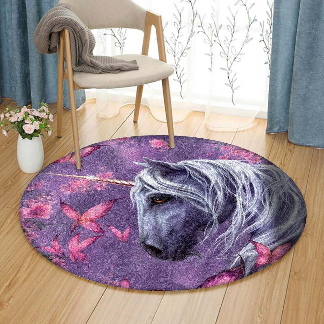 Unicorn Round Carpet
