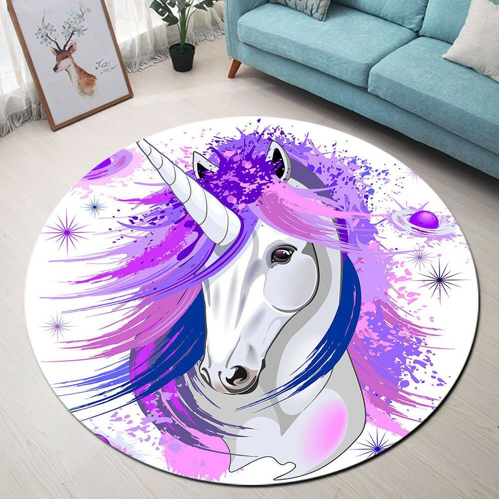 Unicorn Round Carpet