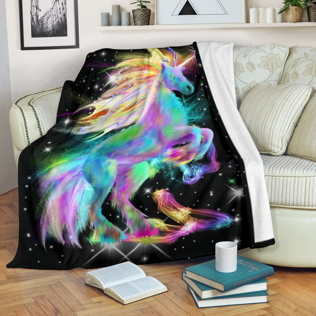 Unicorn Sherpa Fleece Blanket
