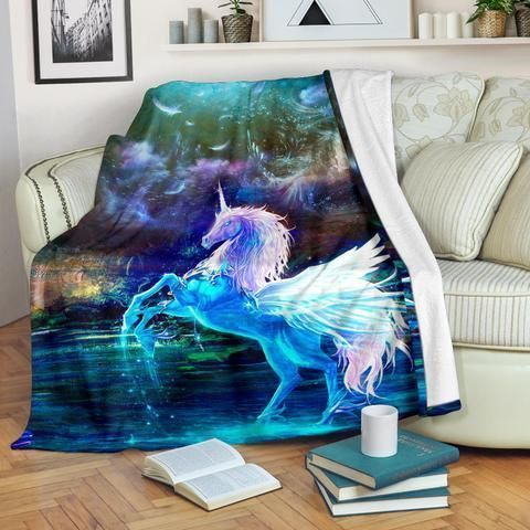 Unicorn Sherpa Fleece Blanket
